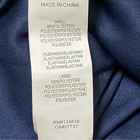 JustFab Navy Floral Smocked Midi Dress Cottagecore Romantic Boho Style 3X - Picture 4 of 6